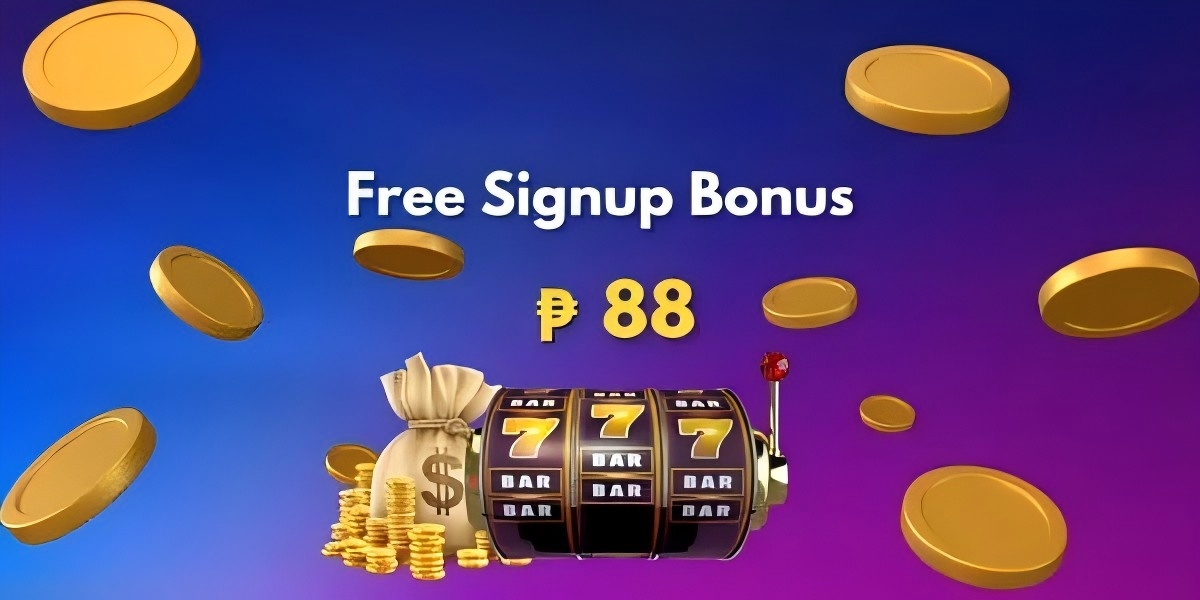 Golden casino promotion banner with welcome package visuals